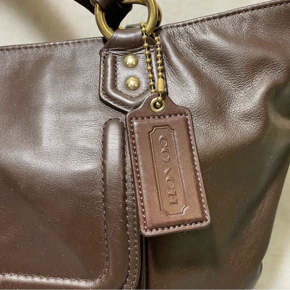 Coach Cambell Izzy Mahogany Brown Large Satchel/Tote, LNC - Picture 6 of 14